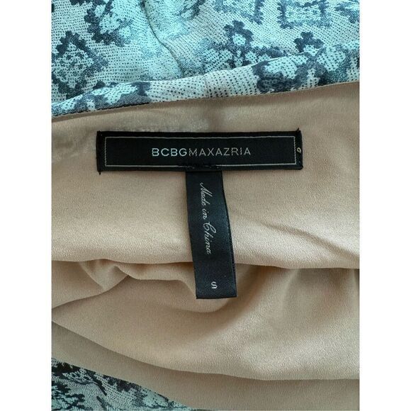 BCBGMaxazria Novah Scarf Pastel Print Chiffon Dress - Picture 8 of 8